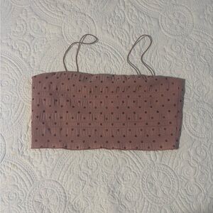 Floral Mauve Tube Top